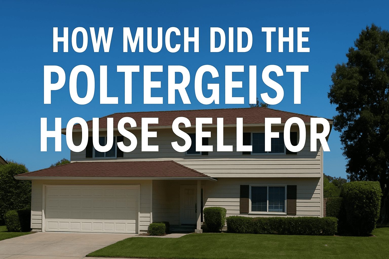 how much did the poltergeist house sell for